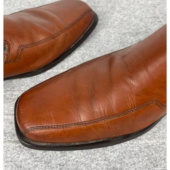 Stanley Blacker men's‎ loafers, tan brown, size 10 leather