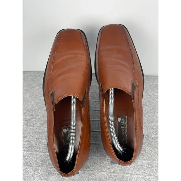 Stanley Blacker men's‎ loafers, tan brown, size 10 leather