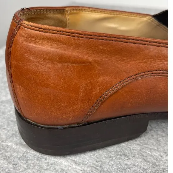 Stanley Blacker men's‎ loafers, tan brown, size 10 leather