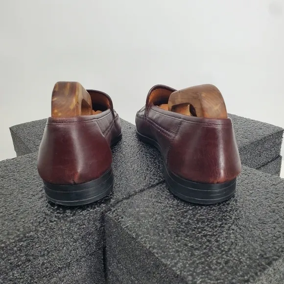 Stanley Blacker Genuine Leather Tassel Loafers Men Size 10.5M Shoes 49174