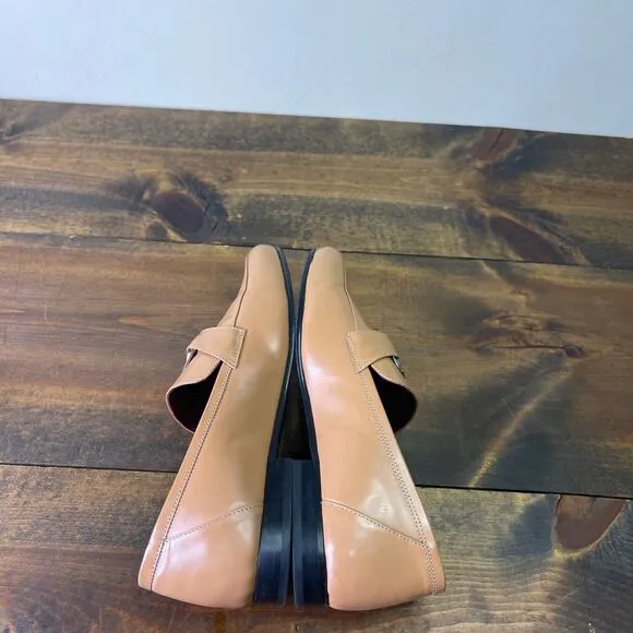 STAUD Juju Ring strap Flat Loafers Tawny Tan Brown Size 38.5 US 8.5