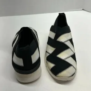 Stella McCartney Sneakers Shoes Slip On Wedge Stretch Athletic Black White  36 6