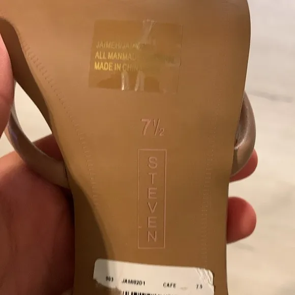 Steve Madden Brown Jaimeh Tubular Strap Sandals