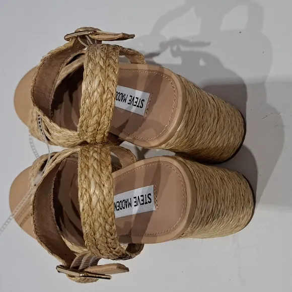 Steve Madden Carisma Raffia Platform Sandals