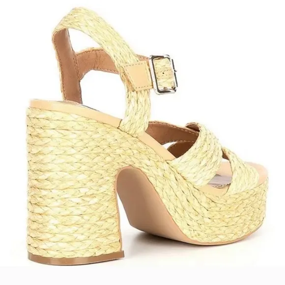 Steve Madden Carisma Raffia Platform Sandals