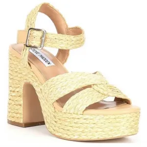 Steve Madden Carisma Raffia Platform Sandals