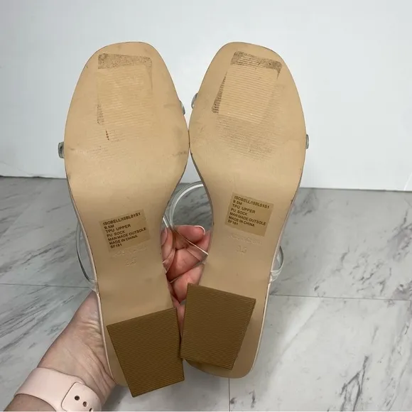 Steve Madden Isobell Square Toe Heeled Sandal 9 1/2