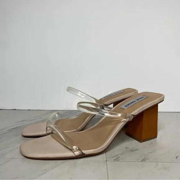 Steve Madden Isobell Square Toe Heeled Sandal 9 1/2