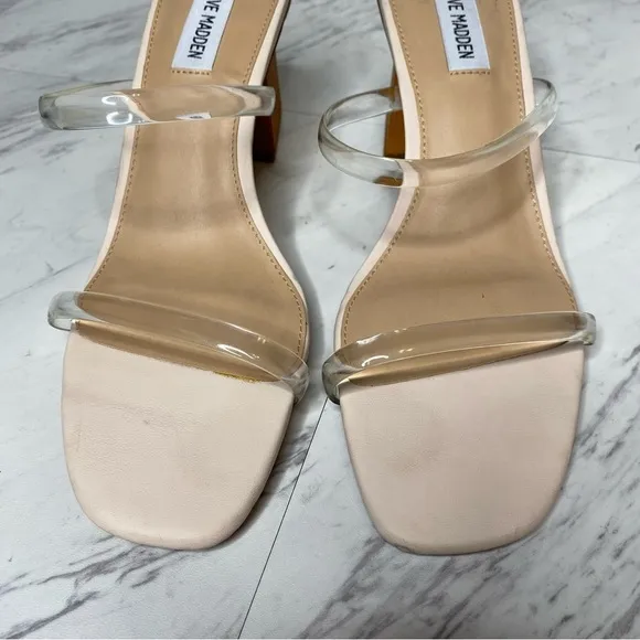 Steve Madden Isobell Square Toe Heeled Sandal 9 1/2