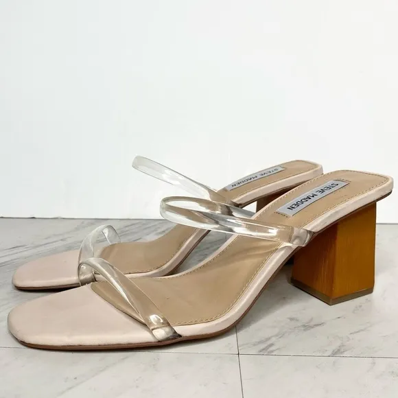 Steve Madden Isobell Square Toe Heeled Sandal 9 1/2