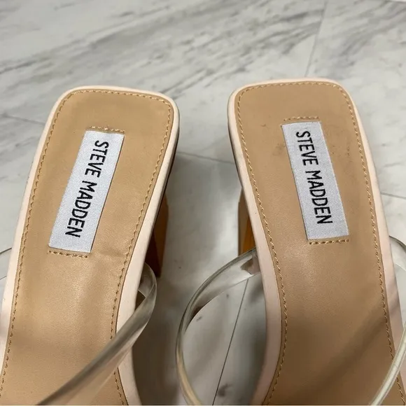 Steve Madden Isobell Square Toe Heeled Sandal 9 1/2