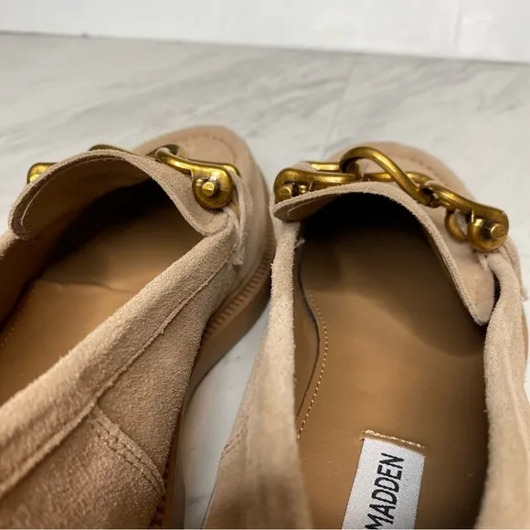 Steve Madden Karmine Tan Suede Loafer 9 1/2 M