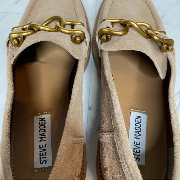 Steve Madden Karmine Tan Suede Loafer 9 1/2 M