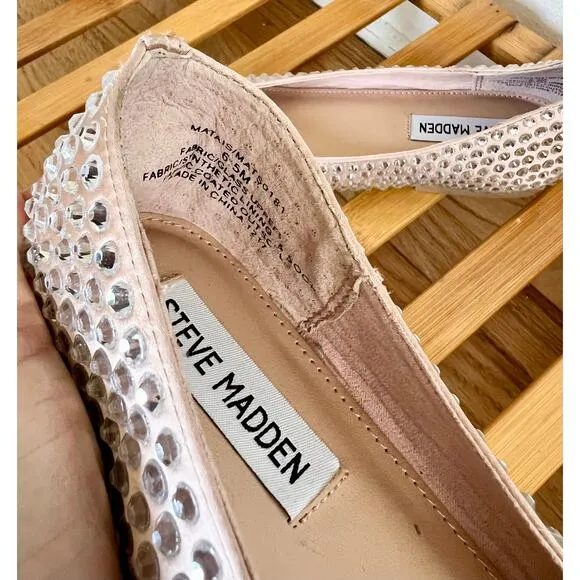 Steve Madden Marli Rhinestone Embellished Ballet Flats