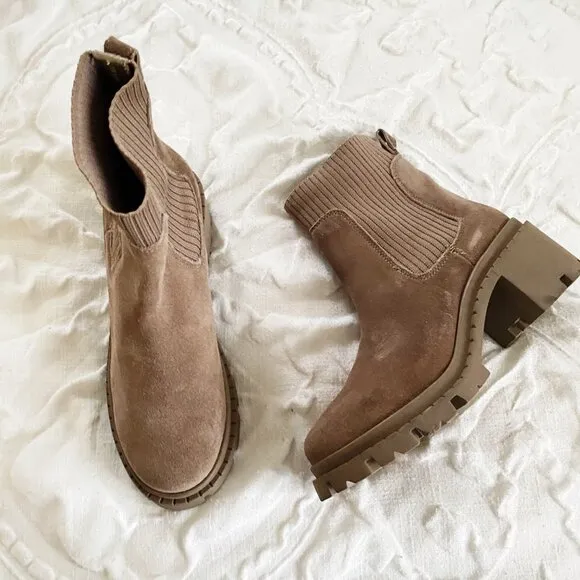Steve Madden Zappa Lug Sole Bootie Size 7.5 New