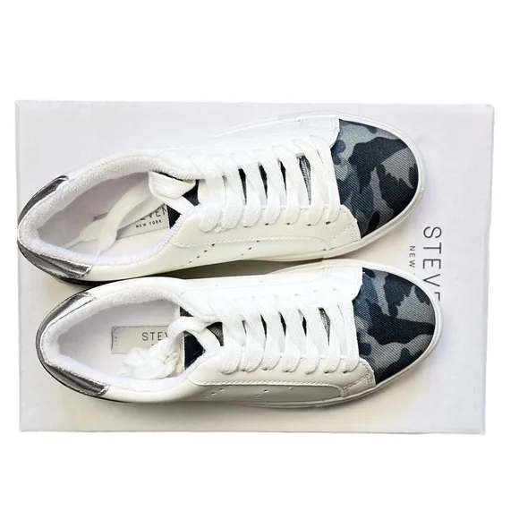 STEVEN BY STEVEN MADDEN PARODY CAMO MULTI SNEAKERS - SIZE 6 - NIB!