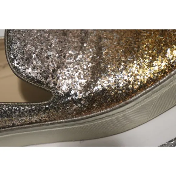 Stuart Weitzman Biarritz Glitter Skate Sneakers Size 6.5