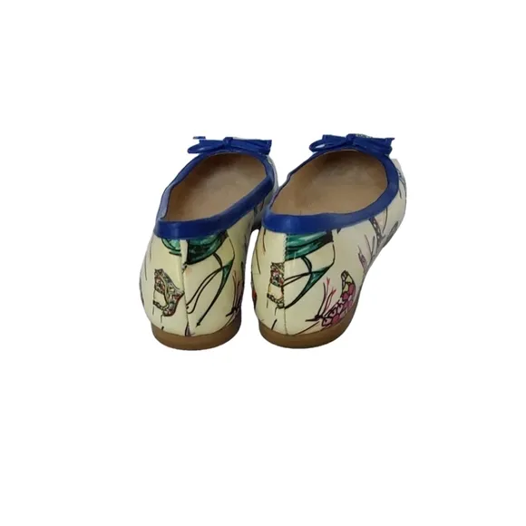 STUART WEITZMAN WOMEN'S PATENT LEATHER BALLERINA WOMEN'S SHOES SIZE 7.5M