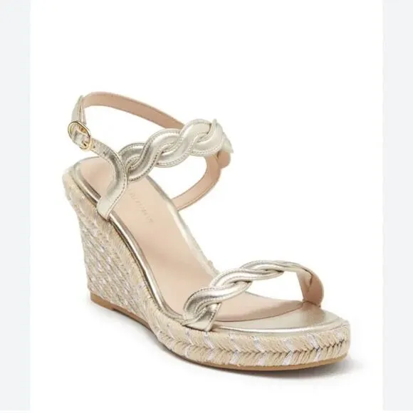 Stuart Weitzman Twist Espadrille Wedge Sandals