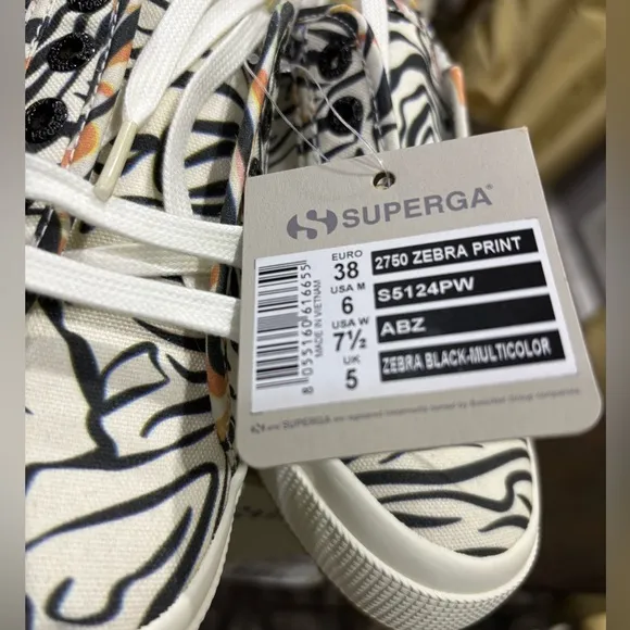 Superga Zebra Print Sneakers