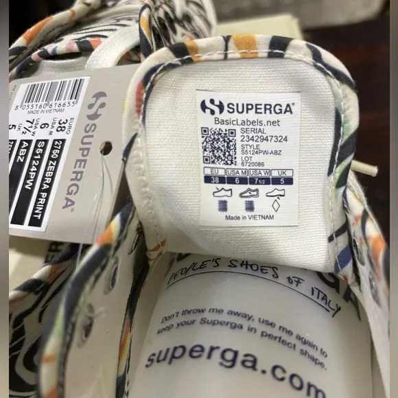 Superga Zebra Print Sneakers
