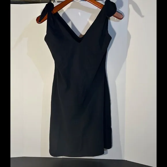 Susana Monaco Black Tie Shoulder A-Line Dress Black Size S - NWT