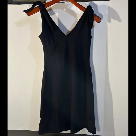 Susana Monaco Black Tie Shoulder A-Line Dress Black Size S - NWT