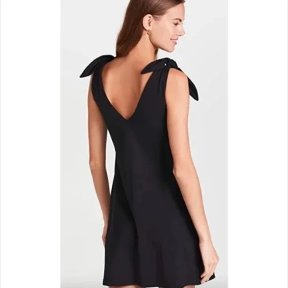 Susana Monaco Black Tie Shoulder A-Line Dress Black Size S - NWT