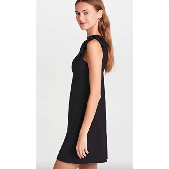 Susana Monaco Black Tie Shoulder A-Line Dress Black Size S - NWT