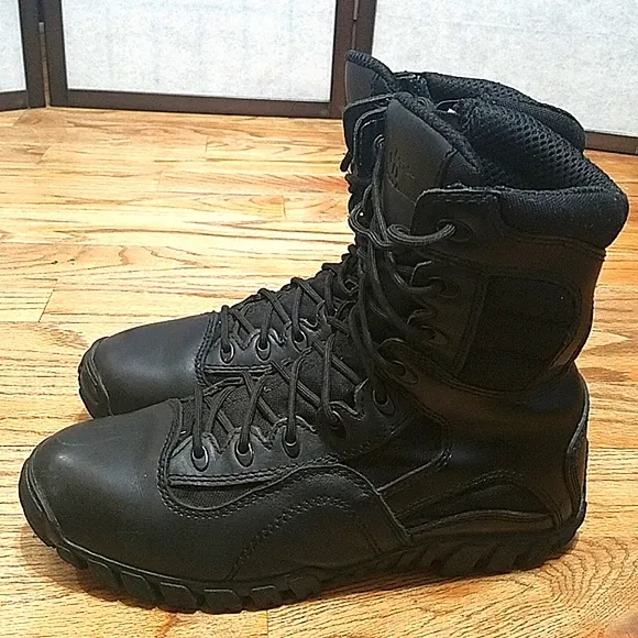 Tactical Research black leather combat boots men's sz 8.5R