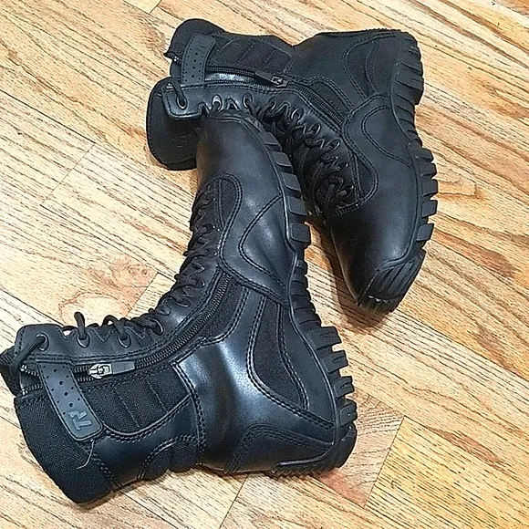 Tactical Research black leather combat boots men's sz 8.5R