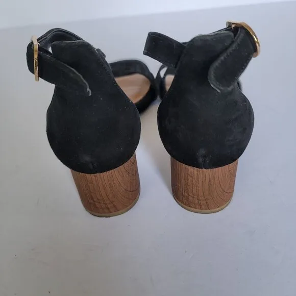 Tamaris Women's Chunky Block Heel Cutout Front Strap Sandals. Size 8.5