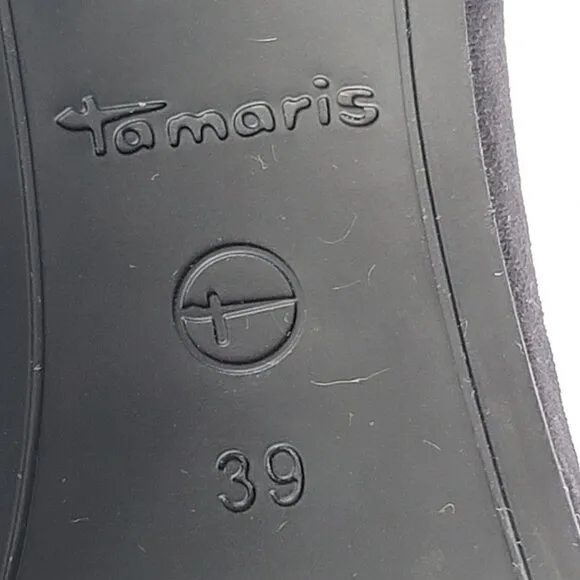 Tamaris Women's Chunky Block Heel Cutout Front Strap Sandals. Size 8.5