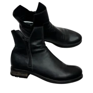Taos Boots Zip It Leather Black Zip Up Casual Classic Ankle Shoes