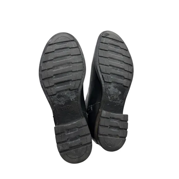 Taos Boots Zip It Leather Black Zip Up Casual Classic Ankle Shoes