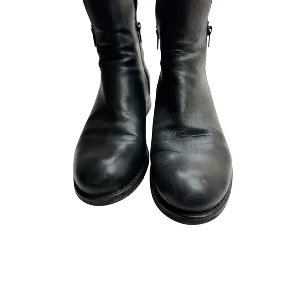 Taos Boots Zip It Leather Black Zip Up Casual Classic Ankle Shoes