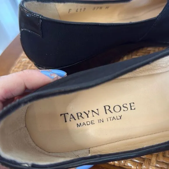 Taryn Rose slip on wedge flats cap toe size 37.5