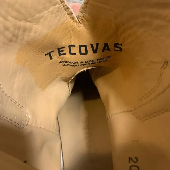 Tecovas desert rose Lucy roper suede cowboy boots 9
