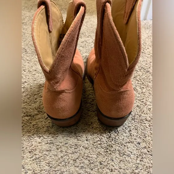 Tecovas desert rose Lucy roper suede cowboy boots 9