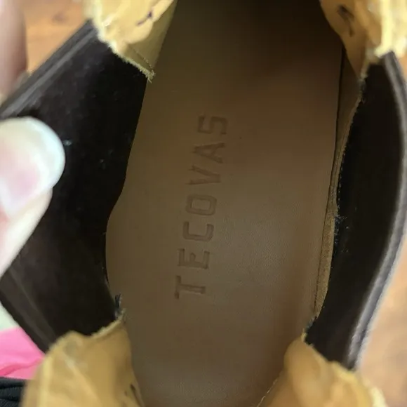 Tecovas The Luke Chelsea Pull On Boots Sawdust Roughout Rugged Vibram Mens 7 D
