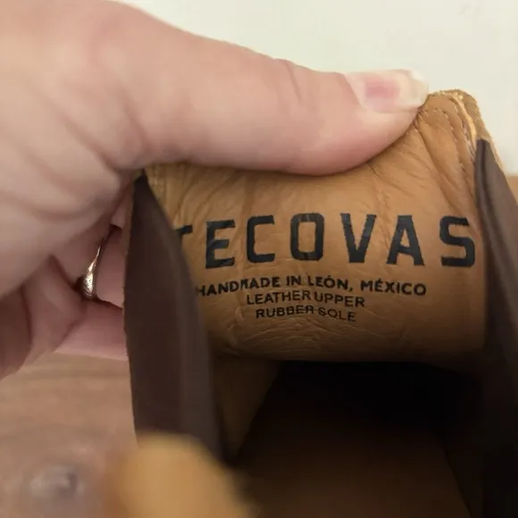 Tecovas The Luke Chelsea Pull On Boots Sawdust Roughout Rugged Vibram Mens 7 D