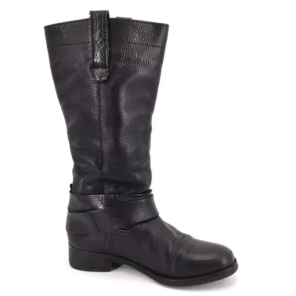 Ted Baker Black Moto Riding Boots US Size 5