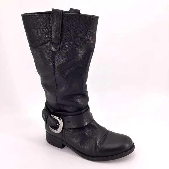 Ted Baker Black Moto Riding Boots US Size 5
