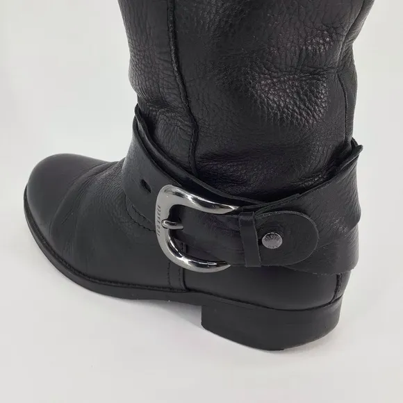 Ted Baker Black Moto Riding Boots US Size 5
