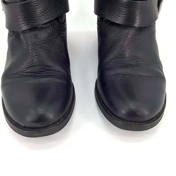 Ted Baker Black Moto Riding Boots US Size 5