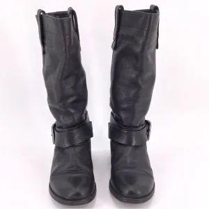 Ted Baker Black Moto Riding Boots US Size 5