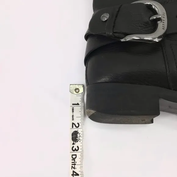 Ted Baker Black Moto Riding Boots US Size 5