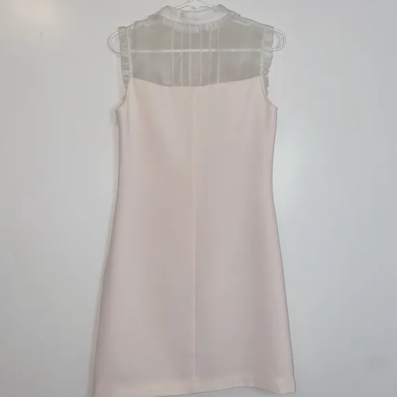 Ted Baker Kyilee Frill Detail Tunic Dress, Pale Pink