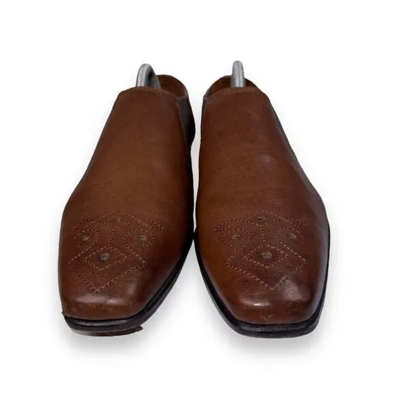 Ted Baker London Chelsea Leather Loafers Brown 28920 Men's 8