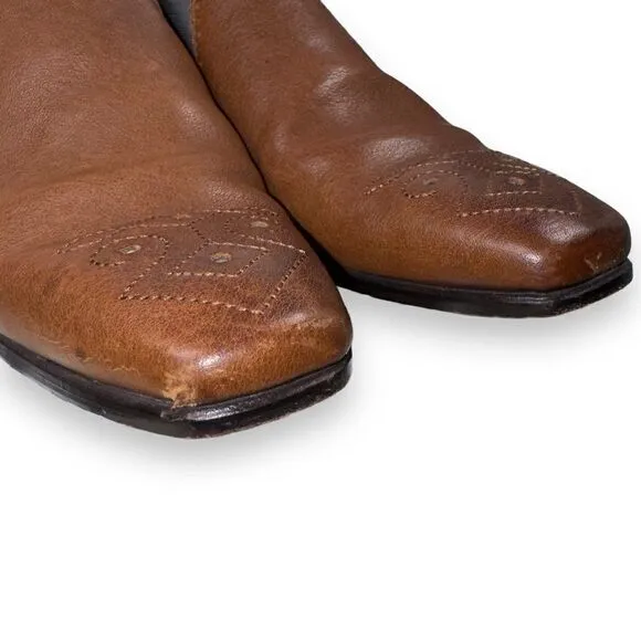 Ted Baker London Chelsea Leather Loafers Brown 28920 Men's 8